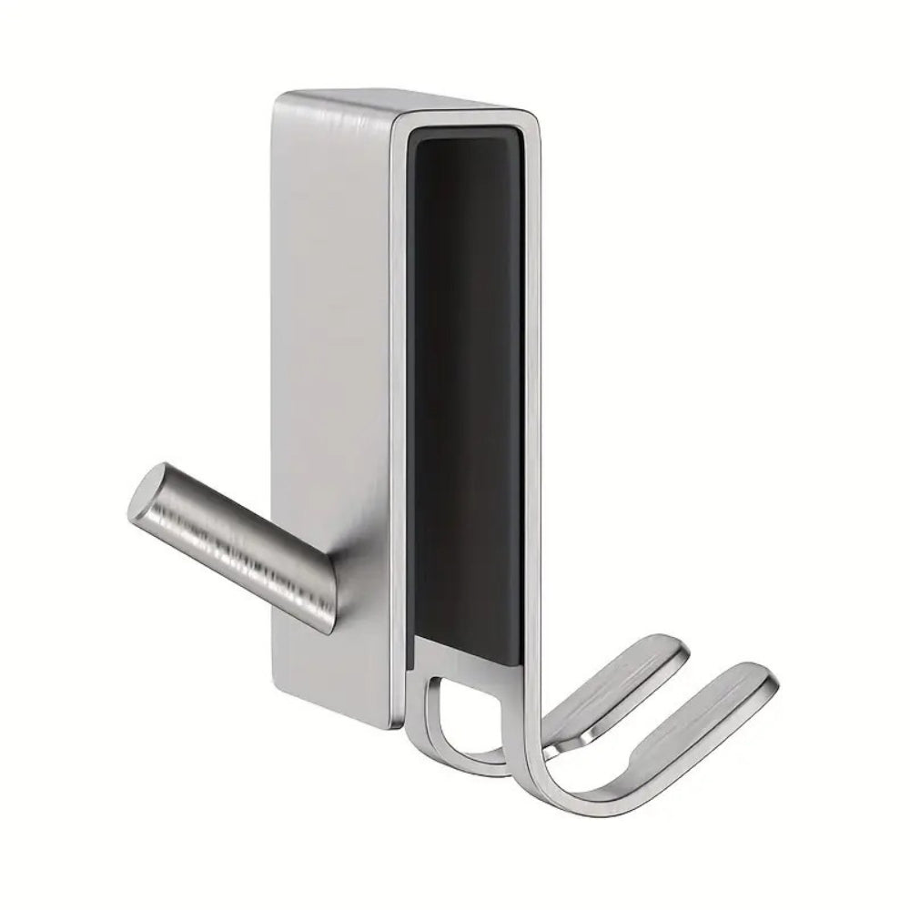Stainless Steel Shower Hooks for Frameless Glass Doors, Polished Bathroom Towel Hooks