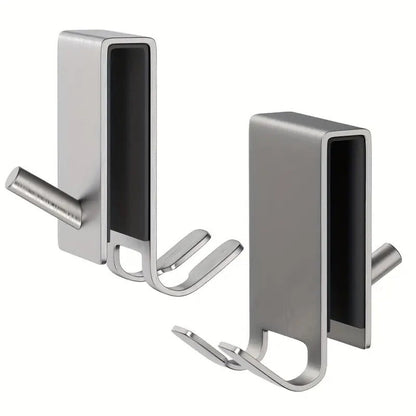 Stainless Steel Shower Hooks for Frameless Glass Doors, Polished Bathroom Towel Hooks
