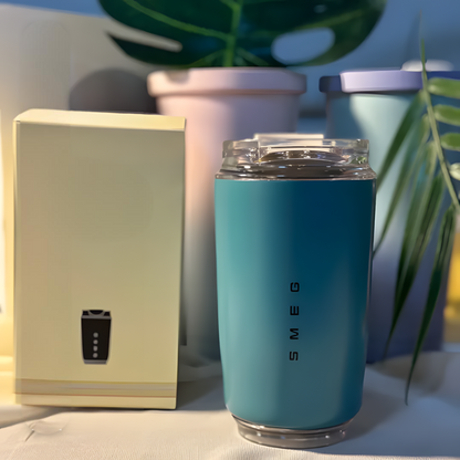 Stainless Steel Thermos Mug with Leak-Resistant Design for Hot and Cold Drinks