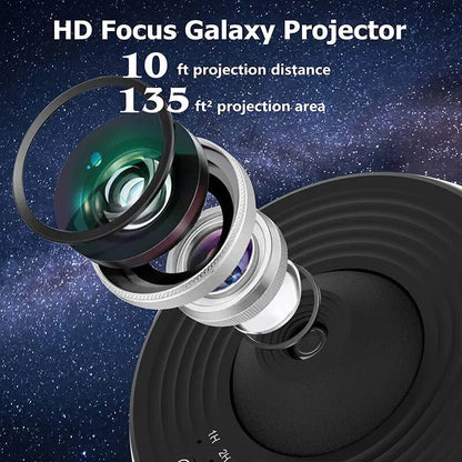 Star Projector Planetarium Light with 13 Galaxy Discs and Focus Adjustment