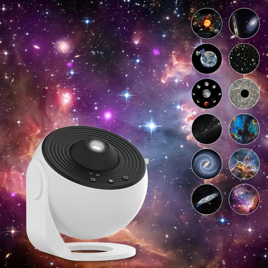 Star Projector Planetarium Light with 13 Galaxy Discs and Focus Adjustment