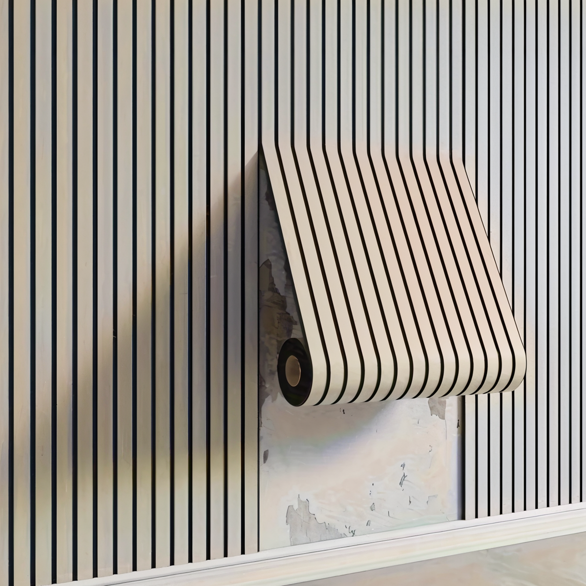 StickieFast 3D Wood Texture Wall Panels with Easy Self Adhesive Design