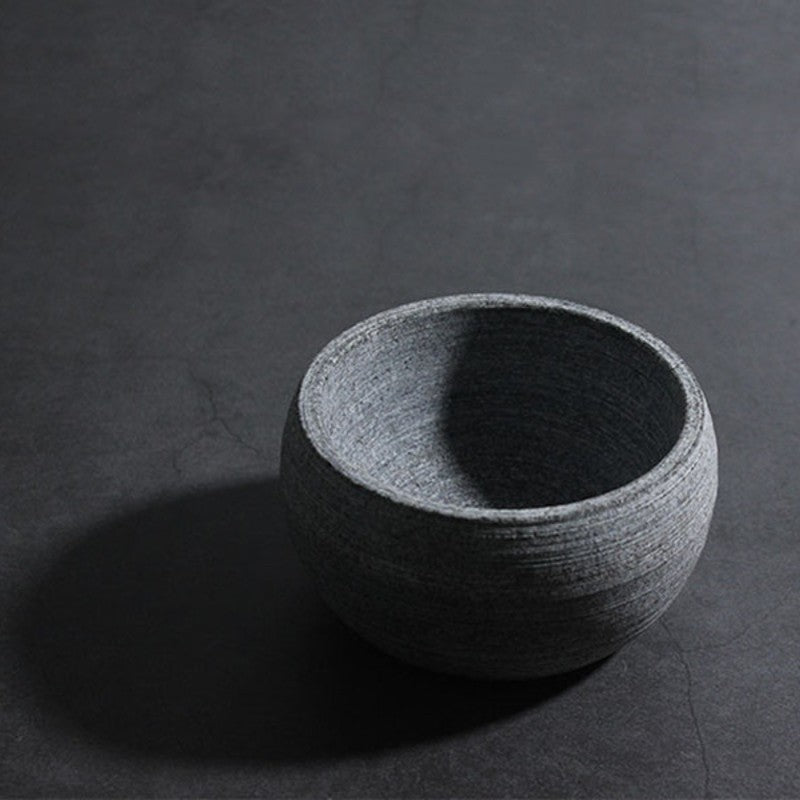 Stoneware Shaving Bowl for Soap and Cream Lather