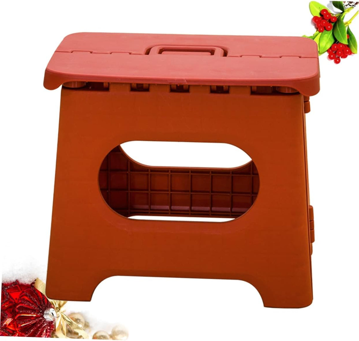 Stowella Foldable Step Stool with Carry Handle for Portable Safe Everyday Use