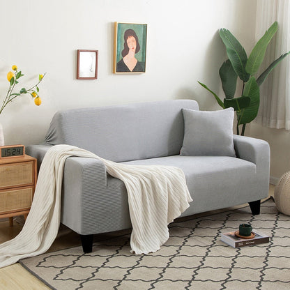 Stretch Sofa Cover with Non-Slip Fit for Standard and L-Shaped Sofas