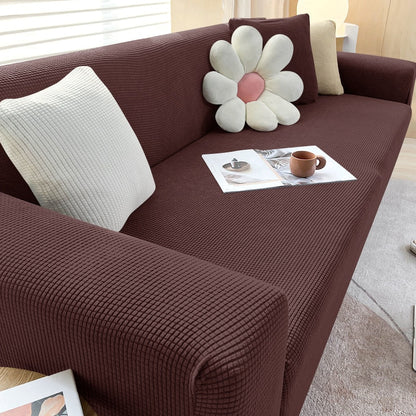 Stretch Sofa Cover with Non-Slip Fit for Standard and L-Shaped Sofas
