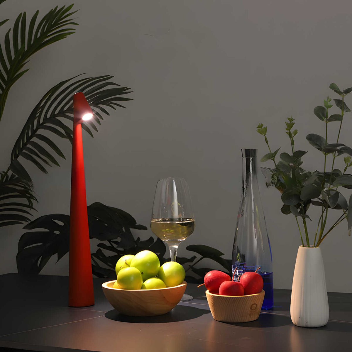 Stylish Dimmable Rechargeable Table Lamp with Slim Aluminium Design