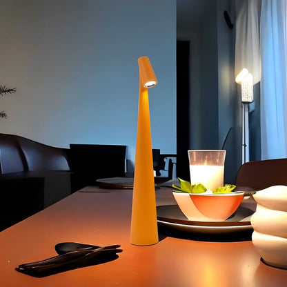 Stylish Dimmable Rechargeable Table Lamp with Slim Aluminium Design