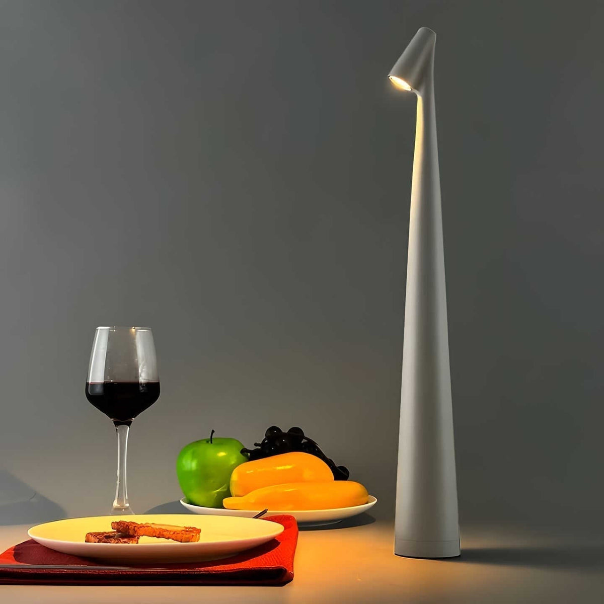 Stylish Dimmable Rechargeable Table Lamp with Slim Aluminium Design