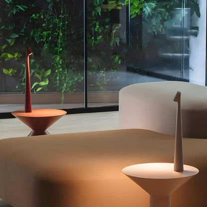 Stylish Dimmable Rechargeable Table Lamp with Slim Aluminium Design