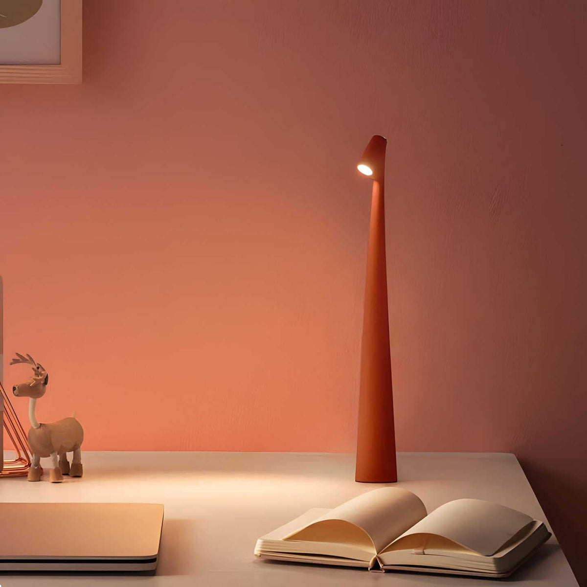 Stylish Dimmable Rechargeable Table Lamp with Slim Aluminium Design