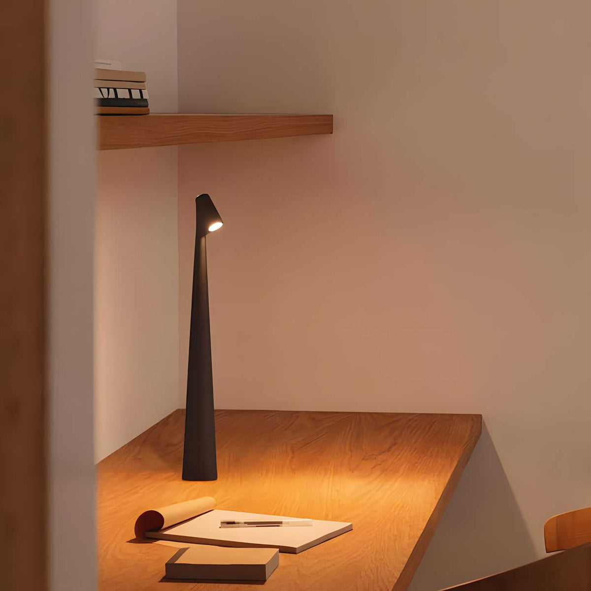 Stylish Dimmable Rechargeable Table Lamp with Slim Aluminium Design