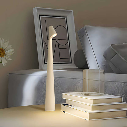 Stylish Dimmable Rechargeable Table Lamp with Slim Aluminium Design