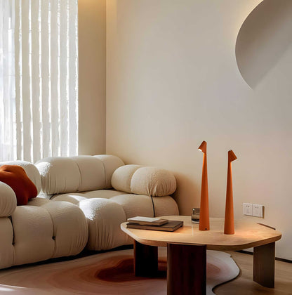 Stylish Dimmable Rechargeable Table Lamp with Slim Aluminium Design