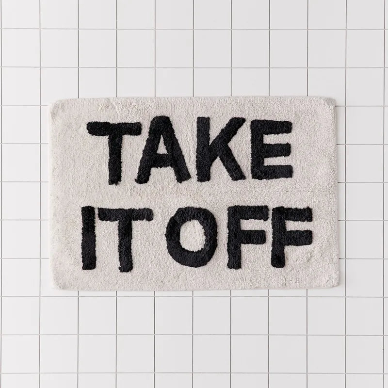 Suede Bathroom Mat with Anti Slip Surface