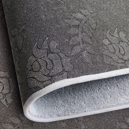 Suede Bathroom Mat with Anti Slip Surface