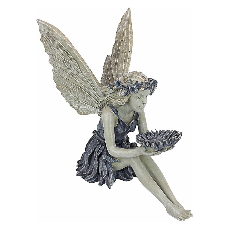 Sunflower Fairy Garden Statue Resin Outdoor Decorative Figurine