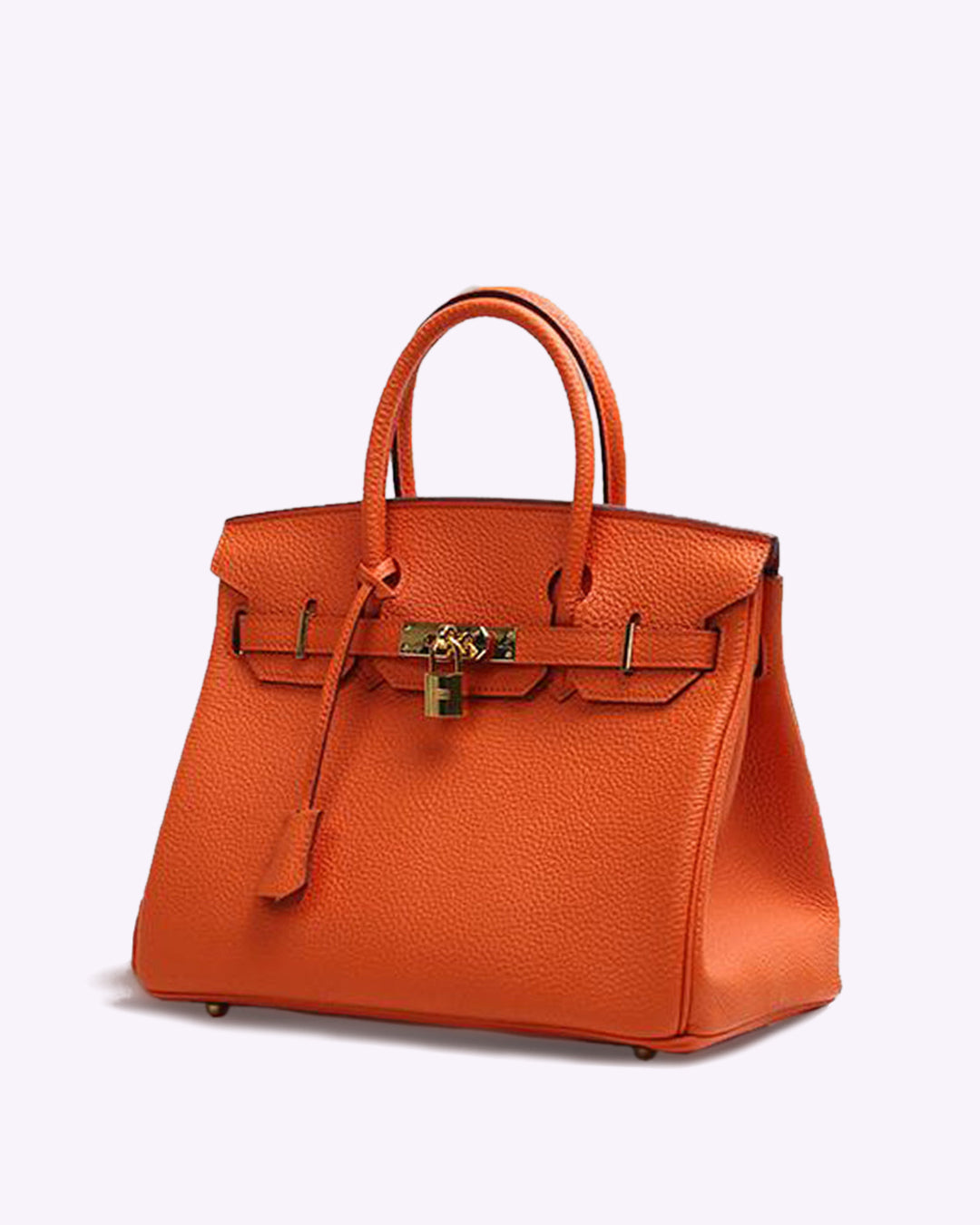Synthetic Leather Bag with Spacious Interior and Felt Insert Organiser