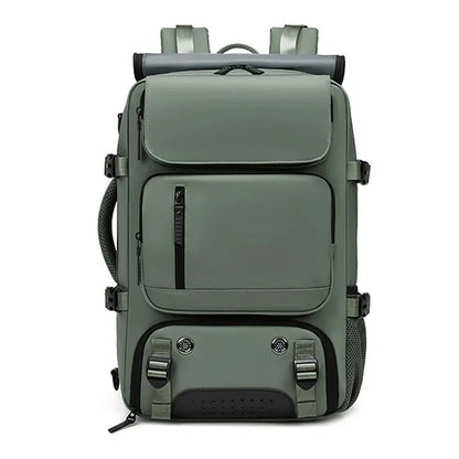 TRAVELMAX Waterproof Travel Backpack with USB Charging and Shoe Compartment