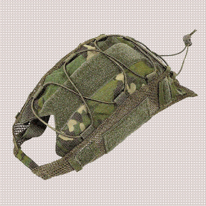 Tactical Helmet Cover with MOLLE and Hook-and-Loop Attachment System