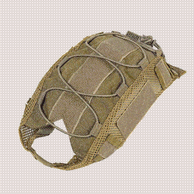 Tactical Helmet Cover with MOLLE and Hook-and-Loop Attachment System