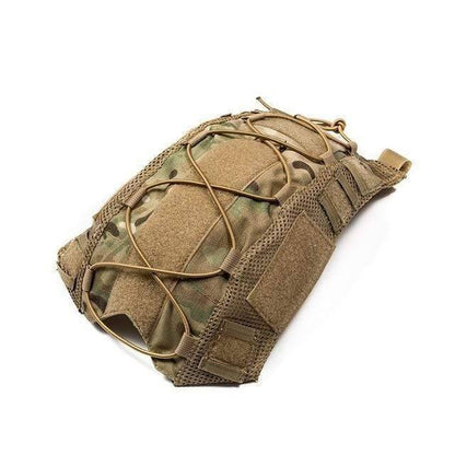 Tactical Helmet Cover with MOLLE and Hook-and-Loop Attachment System