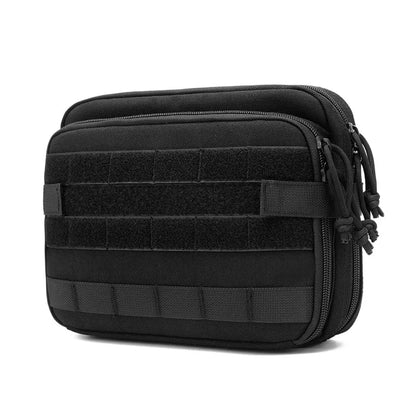 Tactical MOLLE Admin Pouch with Triple Magazine Storage and Elastic Organiser