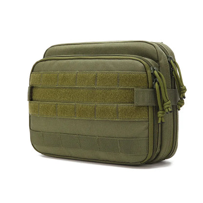 Tactical MOLLE Admin Pouch with Triple Magazine Storage and Elastic Organiser