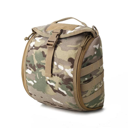 Tactical MOLLE Helmet Bag with 6L Capacity and Protective Inner Lining