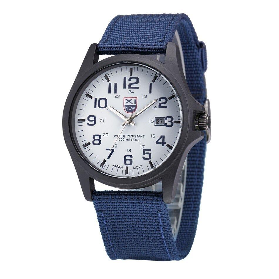 Tactical Men's Watch with LED Night Light and Shock Resistant Case