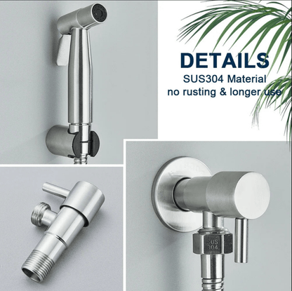 Toilet Bidet Sprayer with Adjustable Water Pressure for Hygienic Bathroom Cleaning