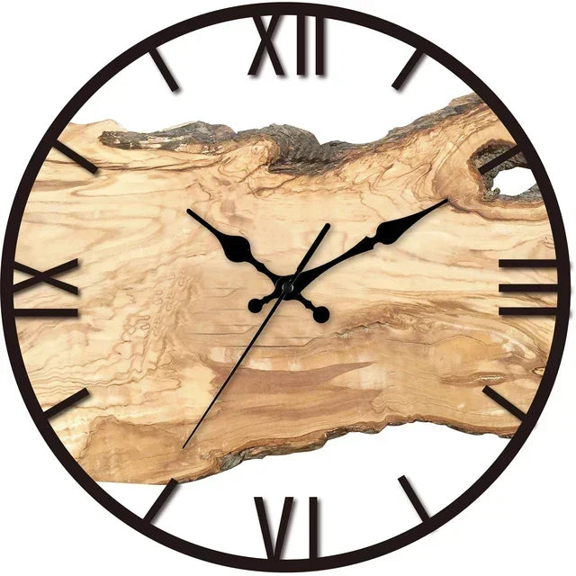 Transparent Acrylic Wall Clock with Clear Dial and Silent Movement