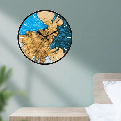 Transparent Acrylic Wall Clock with Clear Dial and Silent Movement