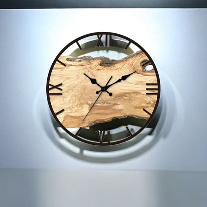Transparent Acrylic Wall Clock with Clear Dial and Silent Movement