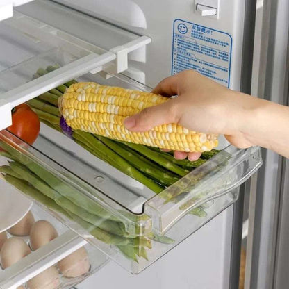 Transparent Refrigerator Drawer Organiser for Fresh Food Storage