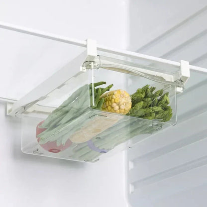 Transparent Refrigerator Drawer Organiser for Fresh Food Storage