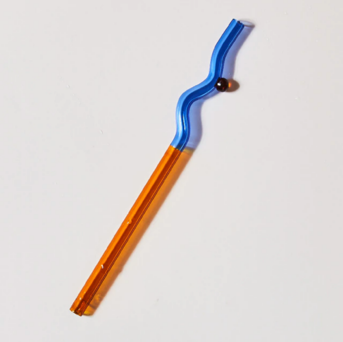 Twisted Borosilicate Glass Drinking Straws with Reusable Design