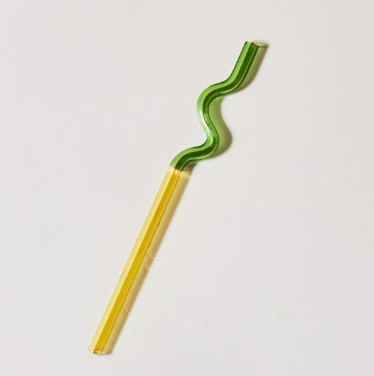 Twisted Borosilicate Glass Drinking Straws with Reusable Design