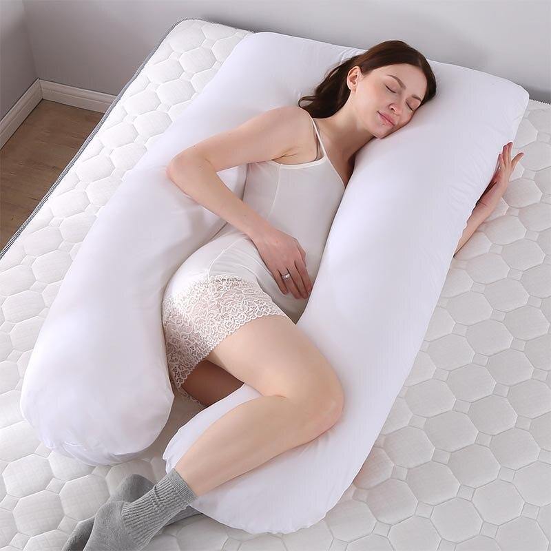 U-Shaped Pregnancy Pillow with Memory Foam for Body Support and Comfort
