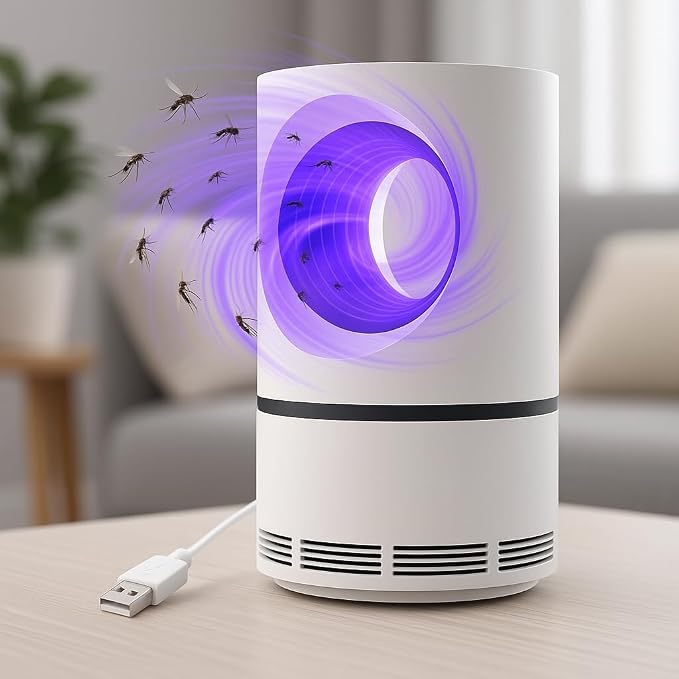 UV Mosquito and Fly Trap with 365nm Light and Vacuum Suction