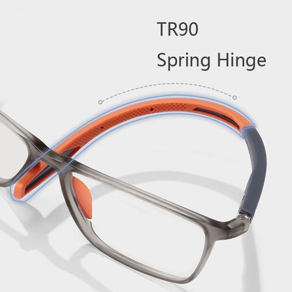 Ultra-Light Progressive Anti-Blue Light Glasses with Titanium Frame