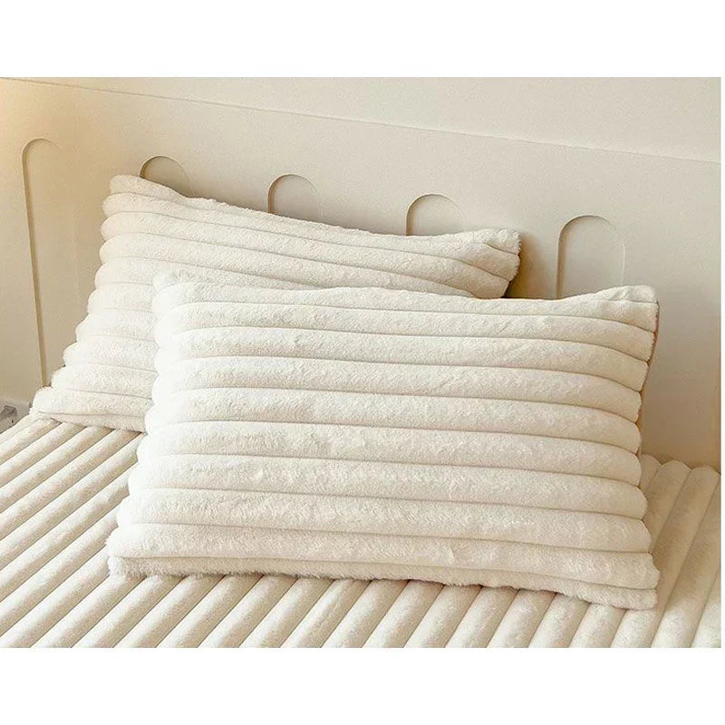 Ultra-Soft Ribbed Fitted Sheet with Secure Mattress Fit