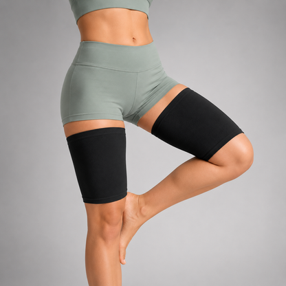 Ultra Thin Thigh Compression Sleeve for Discreet Support and Sports