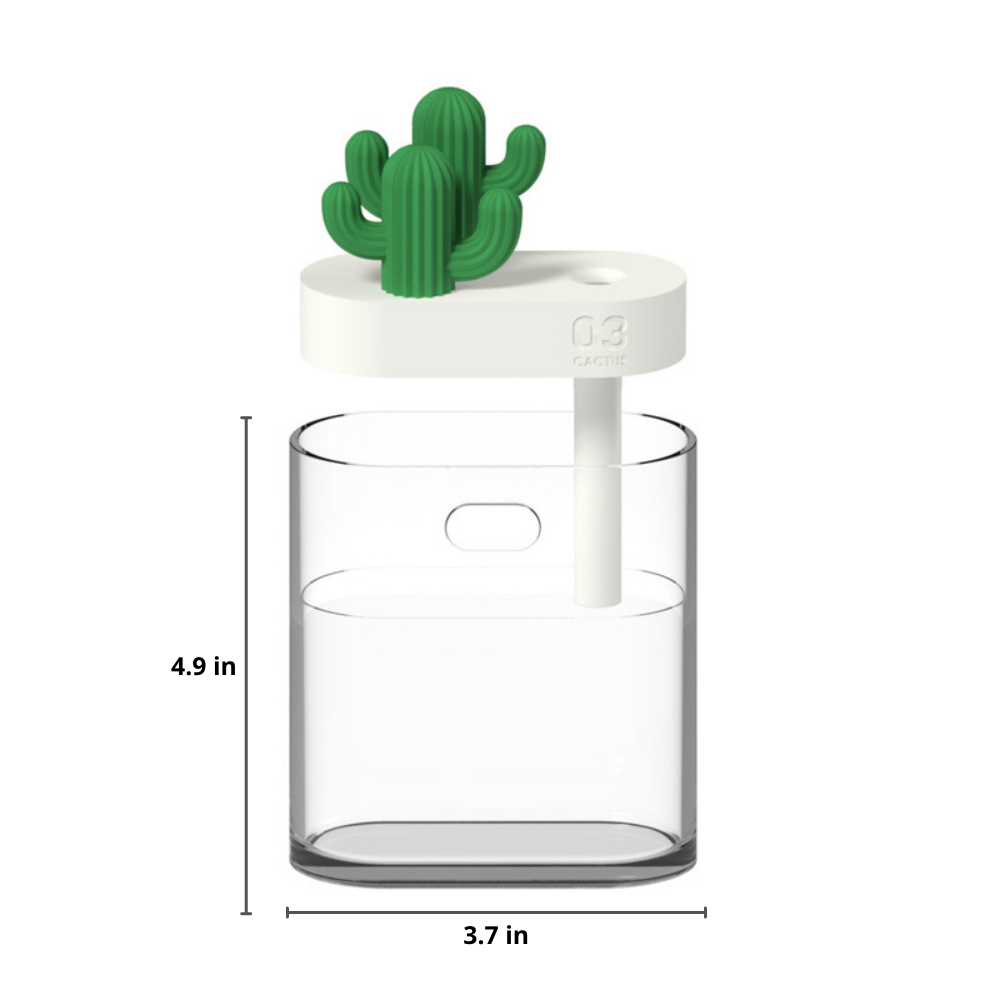 Ultrasonic Essential Oil Diffuser with Cactus Design