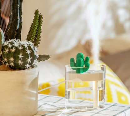 Ultrasonic Essential Oil Diffuser with Cactus Design