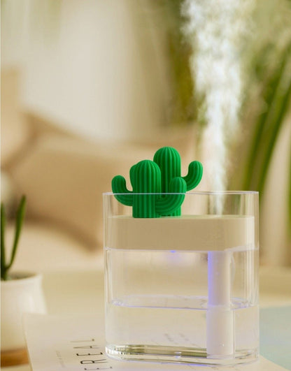Ultrasonic Essential Oil Diffuser with Cactus Design