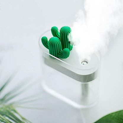 Ultrasonic Essential Oil Diffuser with Cactus Design