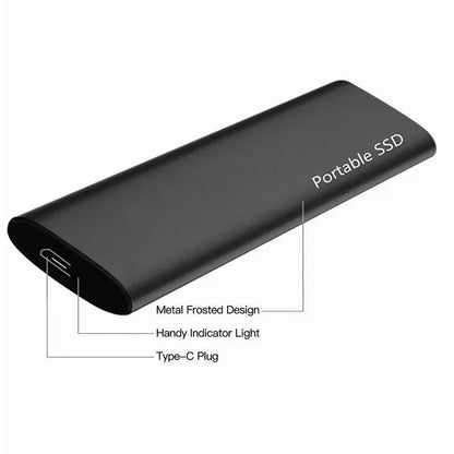 Ultrathin External Hard Drive 256GB with USB-C and Portable Design