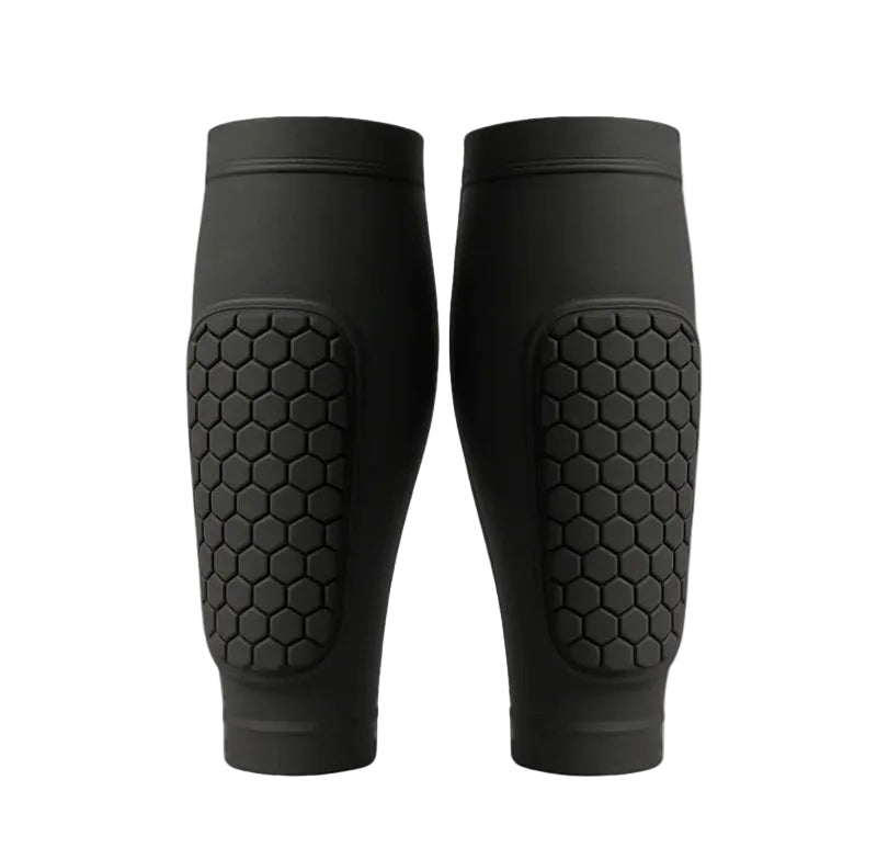 Unisex Padded Leg Guards with Breathable Compression for Sports