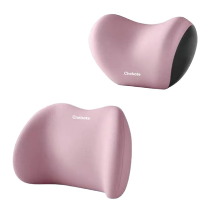 Car Seat Neck and Lumbar Support Set with Memory Foam Ergonomic Cushions